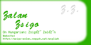 zalan zsigo business card